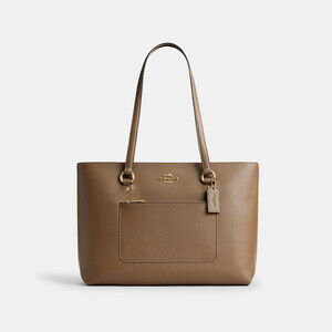 Coach Station Tote Bag (Dark Stone)
